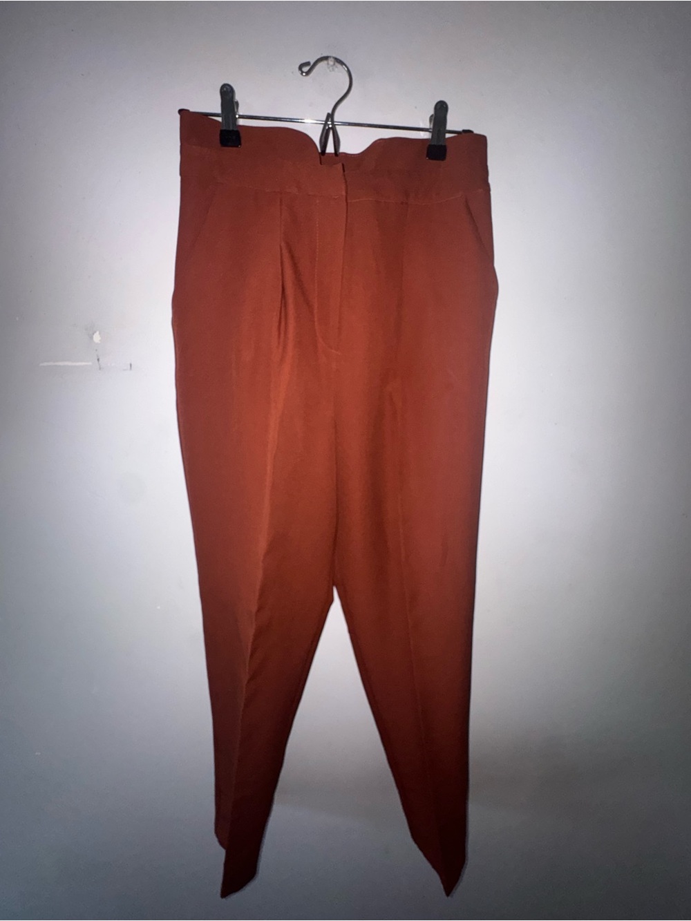 ASOS Rust Orange Tapered Dress Pants